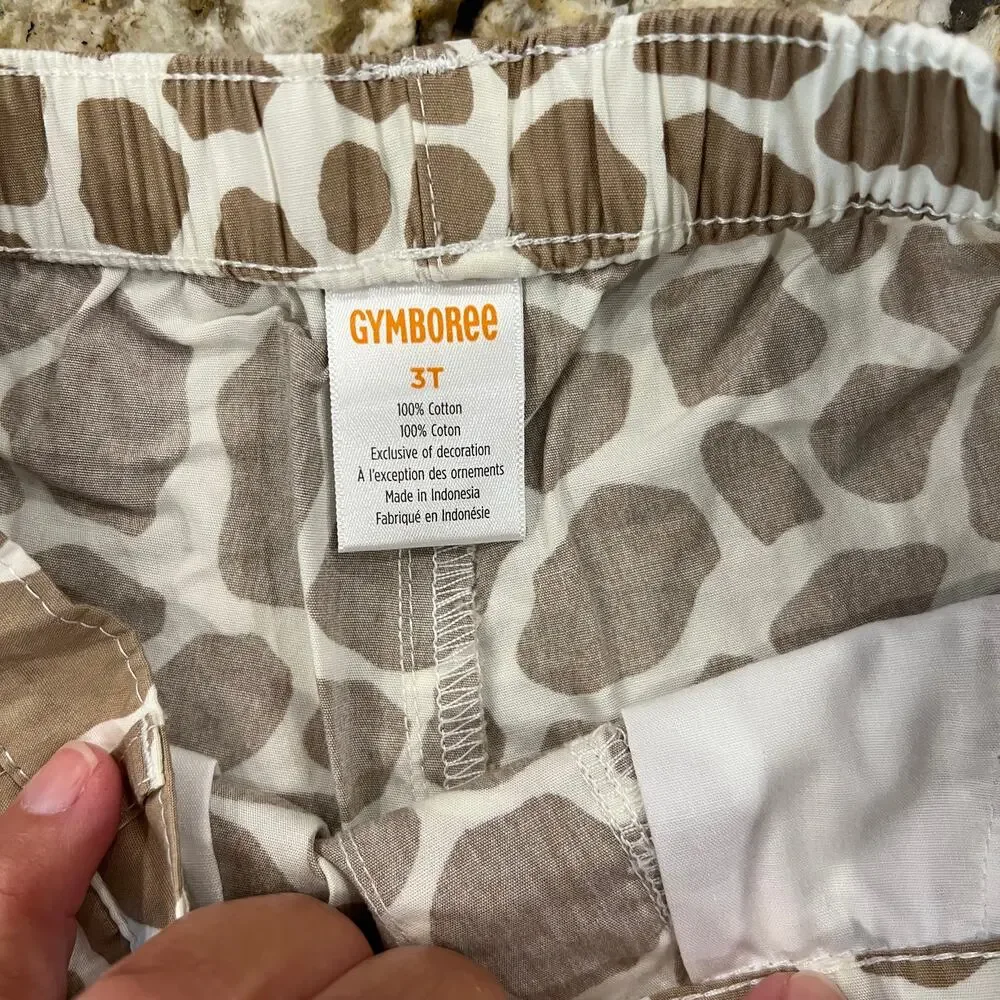 NWT Gymboree Girls Applique Giraffe Tassel Top & Bubble Shorts - SIZE 12-18M